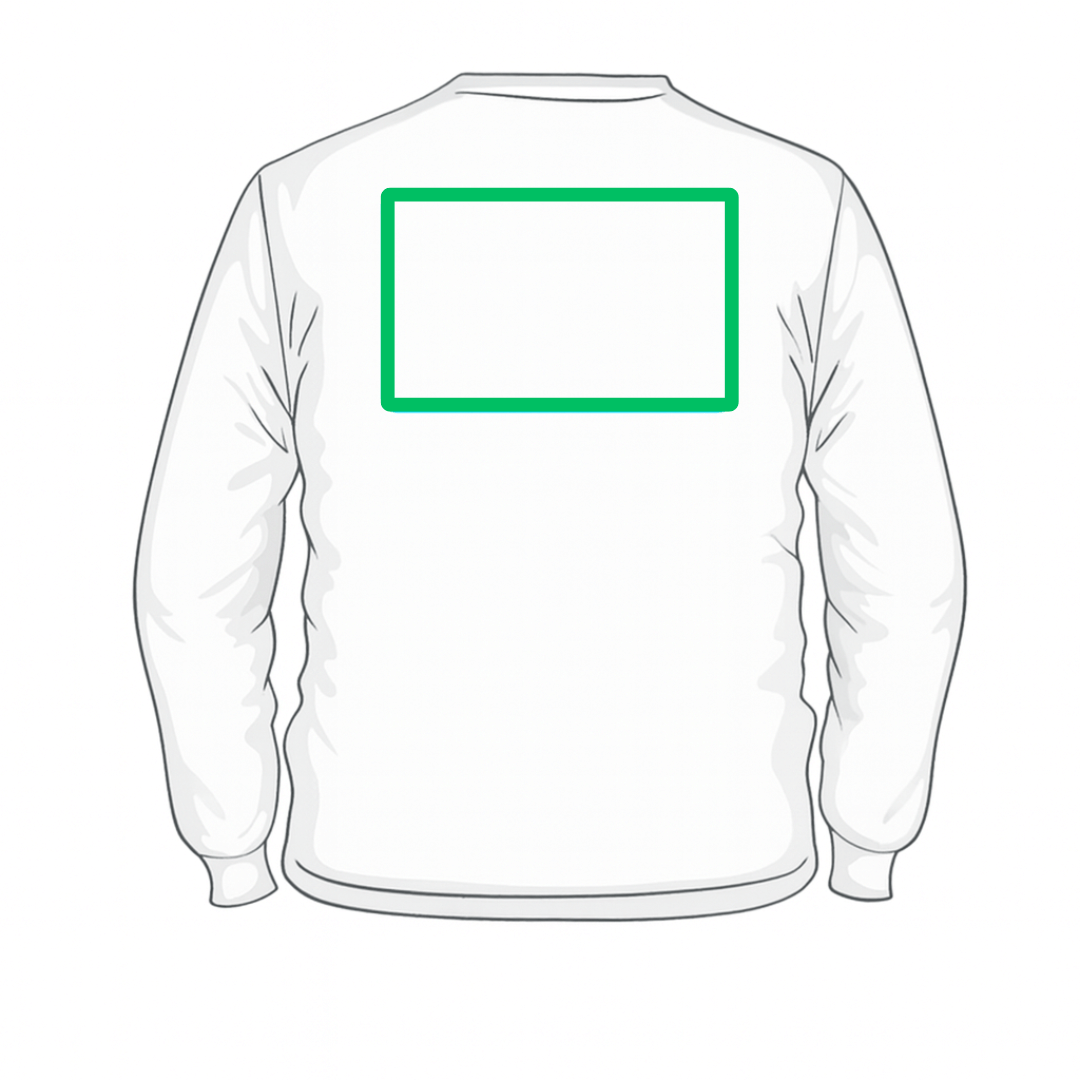 Personalisatie achterkant (sweater)