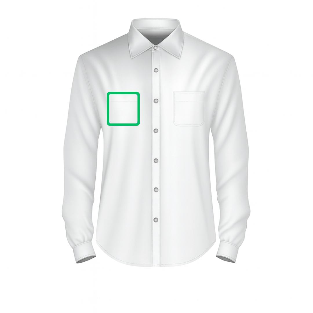 Personalisatie voorkant (overhemd)