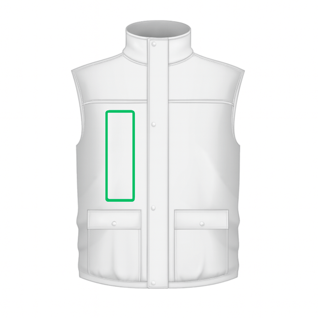 Personalisatie voorkant (bodywarmer)