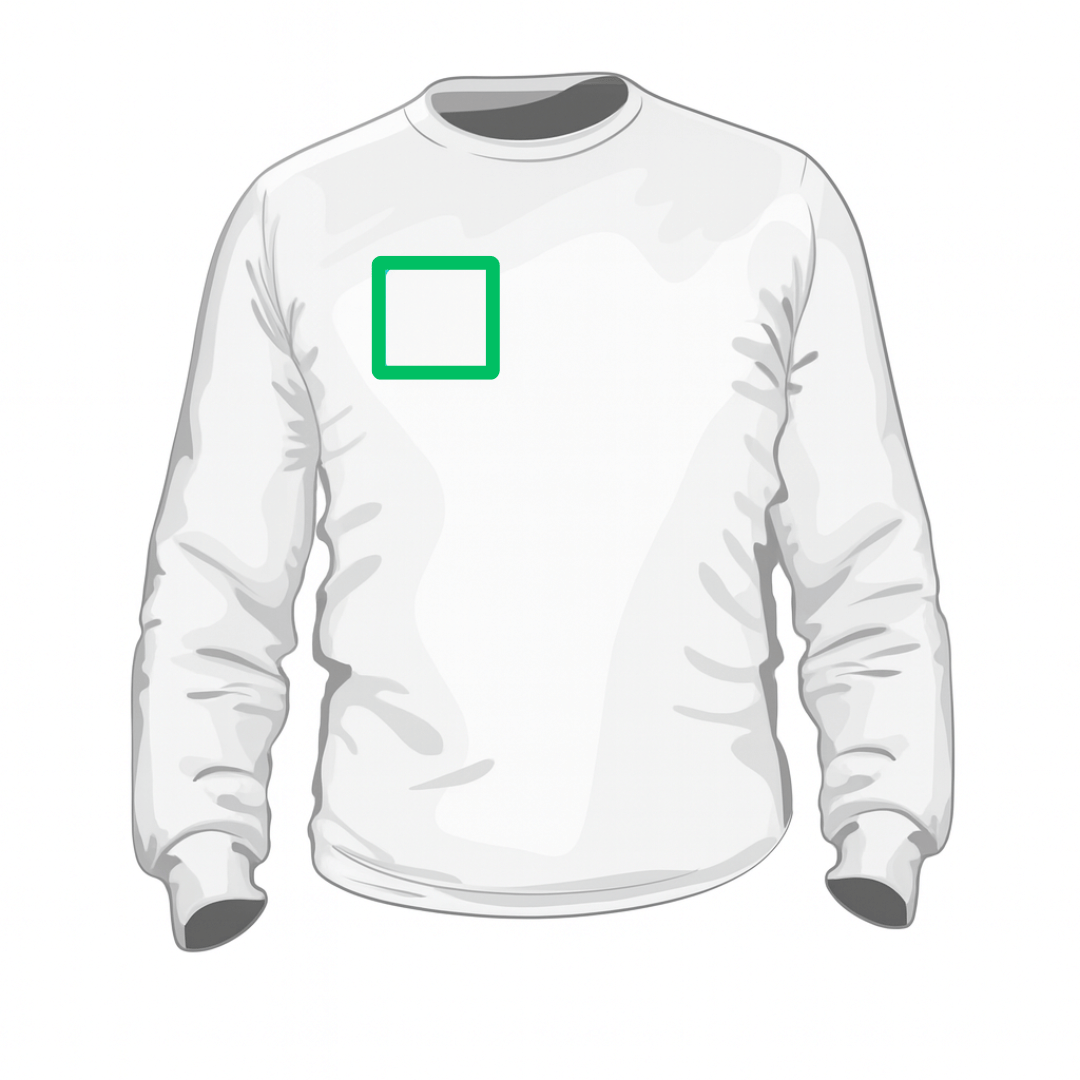 Personalisatie voorkant (sweater)