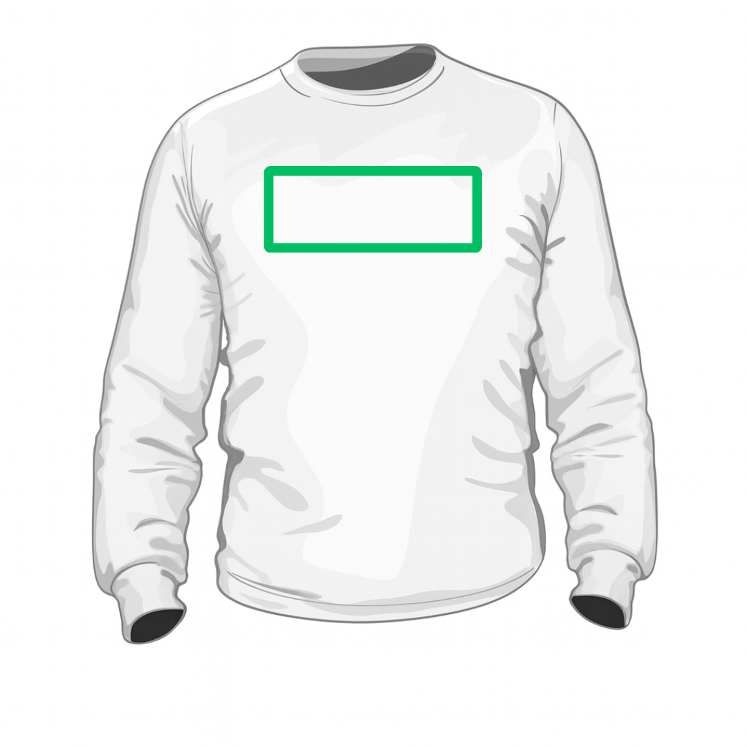 Personalisatie voorkant (sweater)