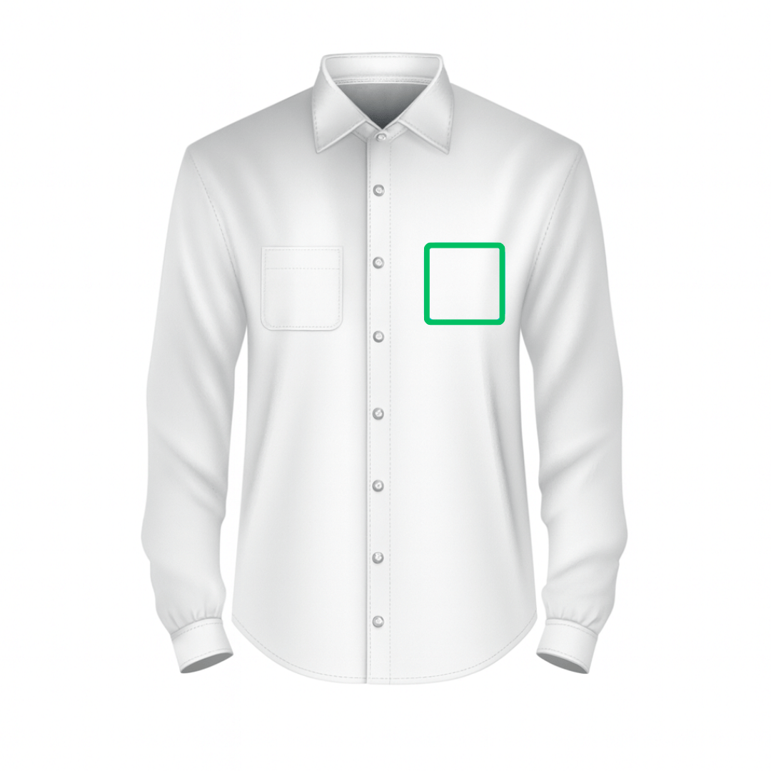 Personalisatie voorkant (overhemd)