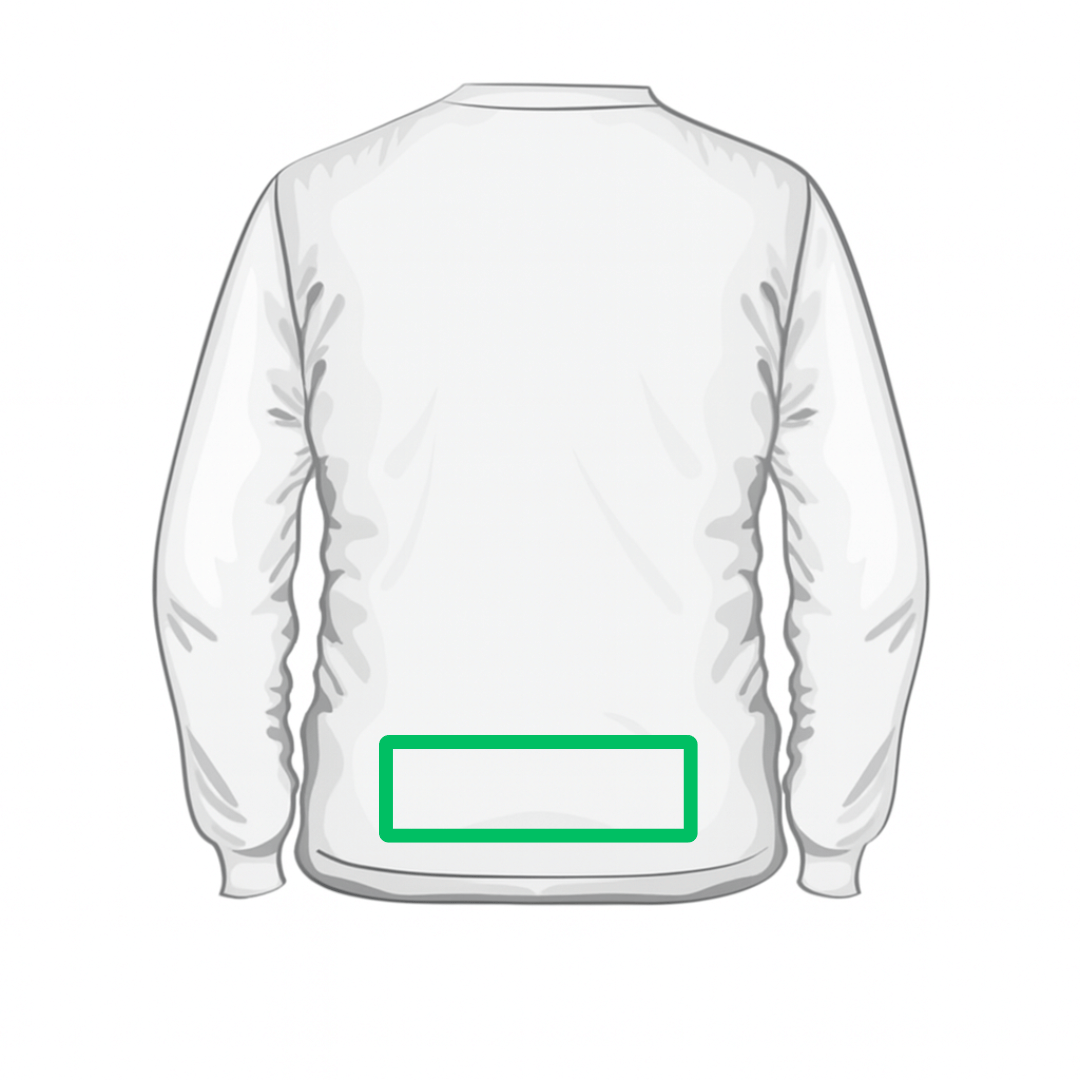 Personalisatie achterkant (sweater)